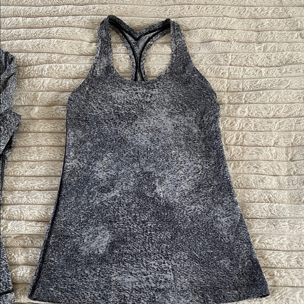 Lululemon Athletica Gray Racerback Tank Top